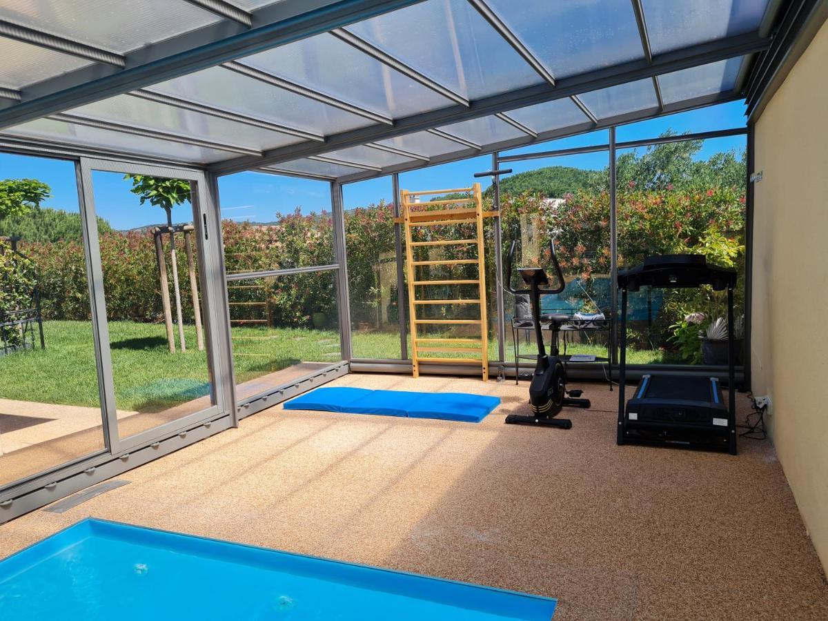 Chambres D'Hotes B&B La Bergeronnette Avec Piscine Couverte Chauffee Bizanet Kültér fotó